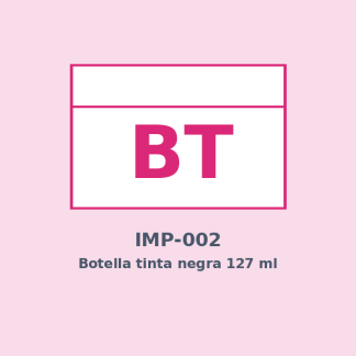 Botella tinta negra 127 ml
