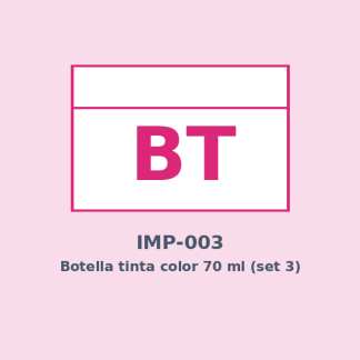Botella tinta color 70 ml (set 3)