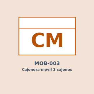 Cajonera móvil 3 cajones