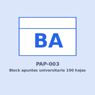 Block apuntes universitario 100 hojas